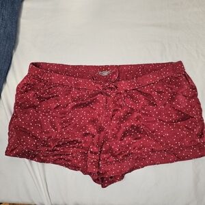 Victoria's Secret Red Starry Silky Shorts Women's Small